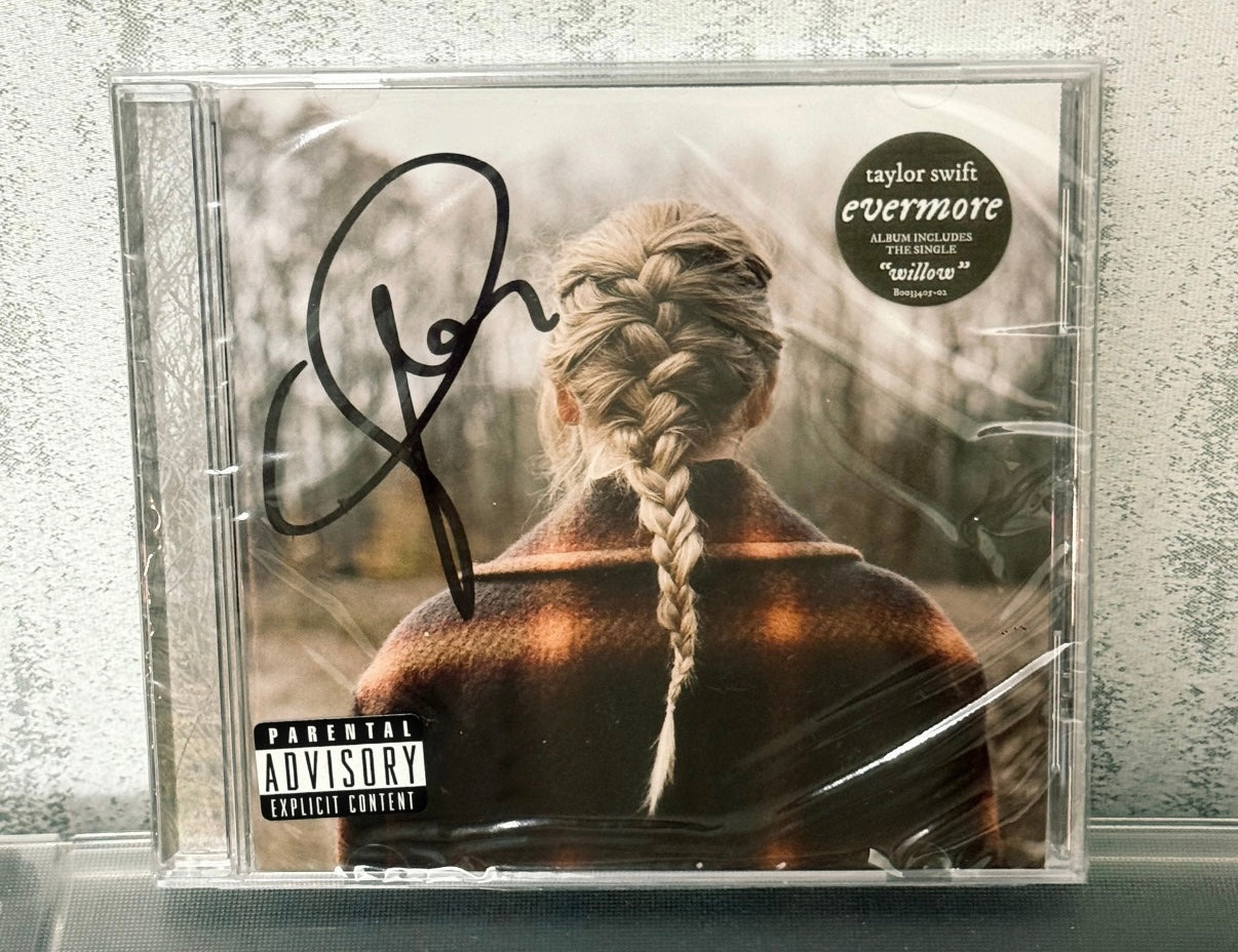 Taylor Swift Evermore Signed CD Sealed Read Desc