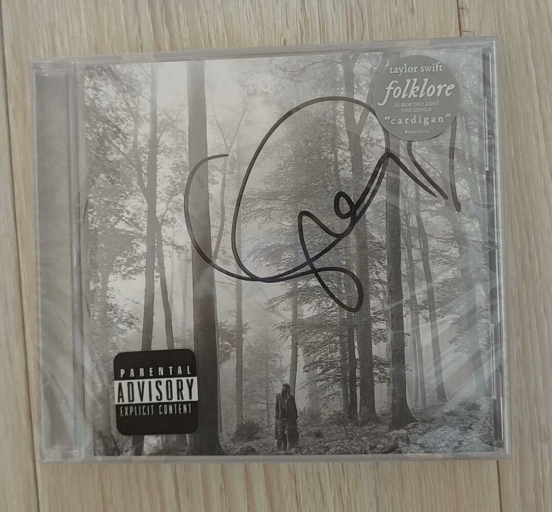 Taylor Swift – folklore Hand-Signed CD (Brand New & Sealed)