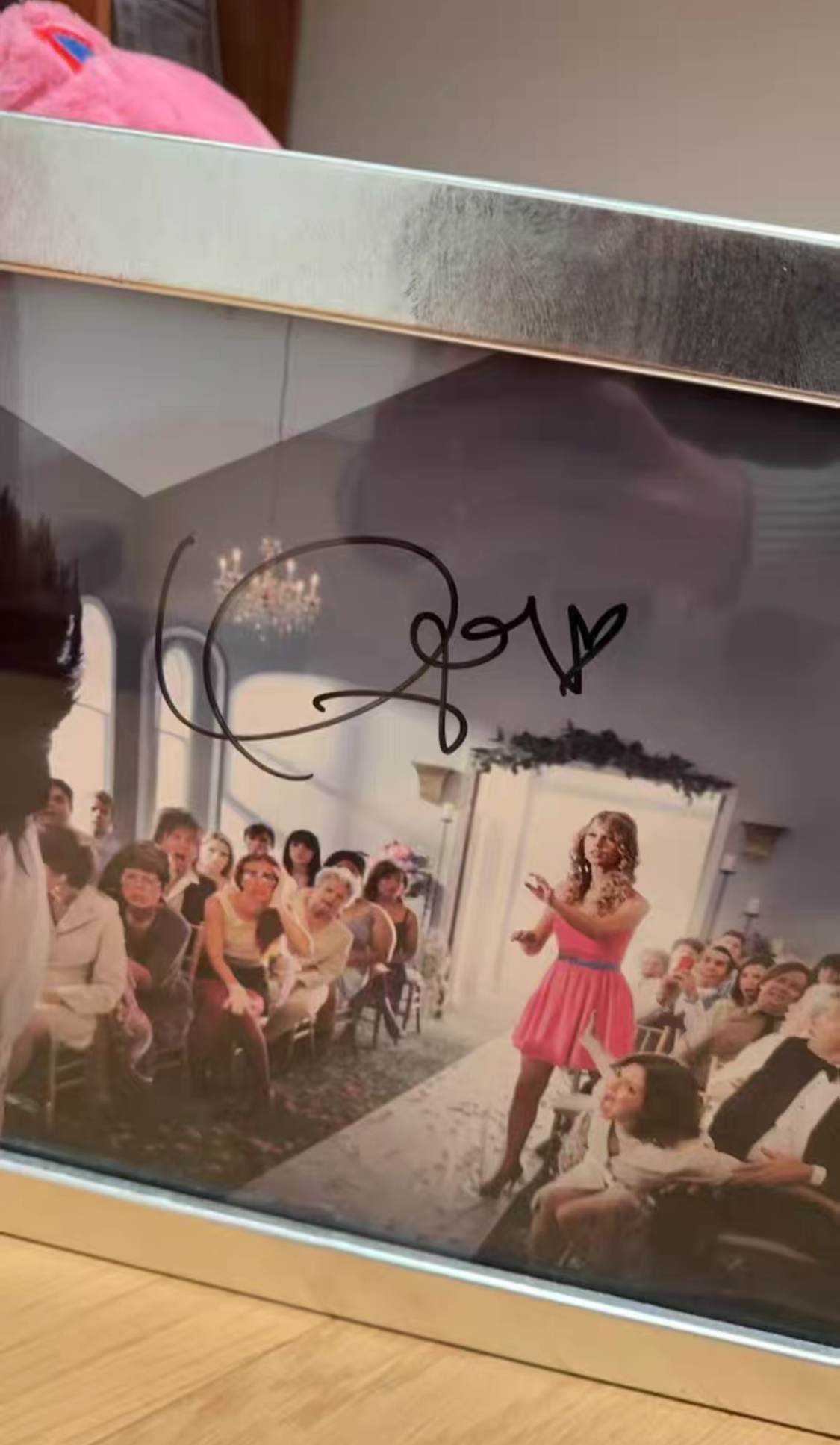 Taylor Swift Speak Now Signed Photo Heart Signature Framed Autographed