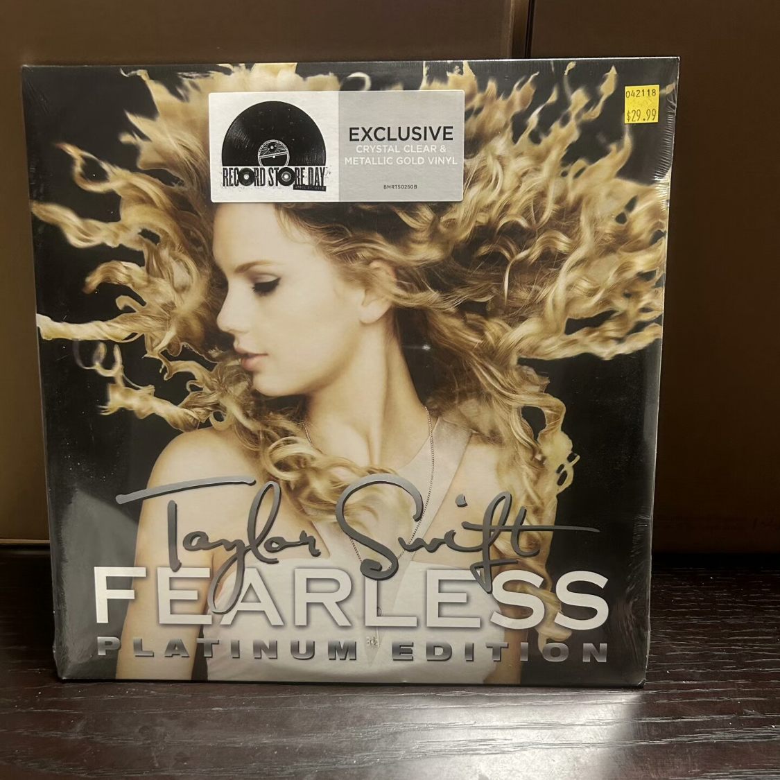 Taylor Swift Fearless RSD Crystal Clear Metallic Gold Vinyl Sealed