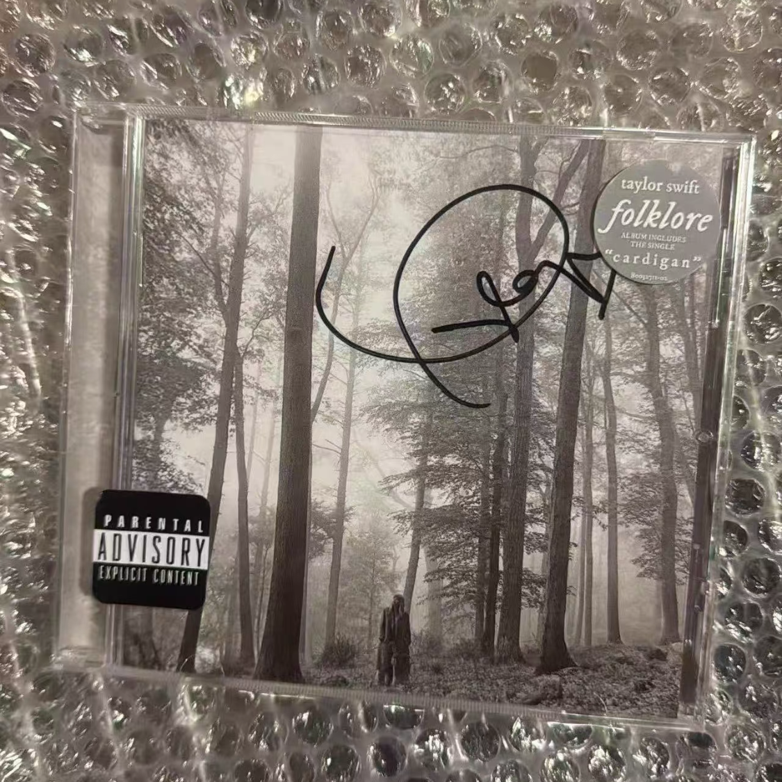 Taylor Swift “folklore” First Press Heart Signed CD Sealed