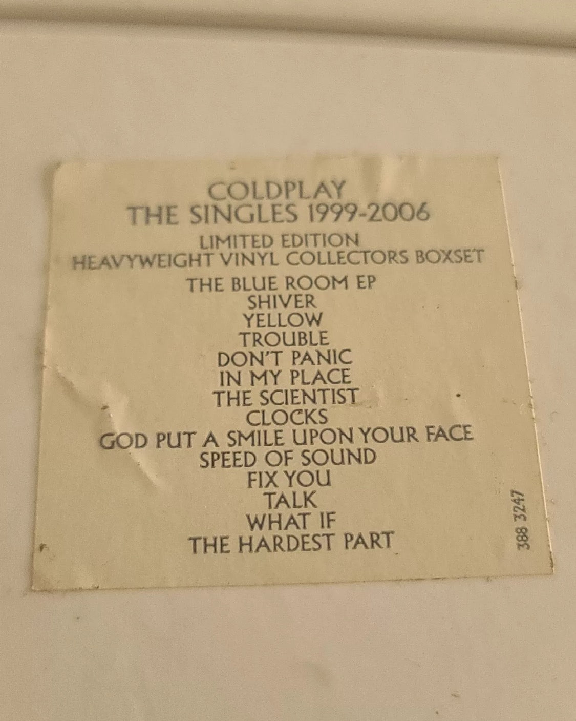 Coldplay 1999–2006 7-inch EP black vinyl box set, includes 14 records, played once, near mint condition, collectible European edition.