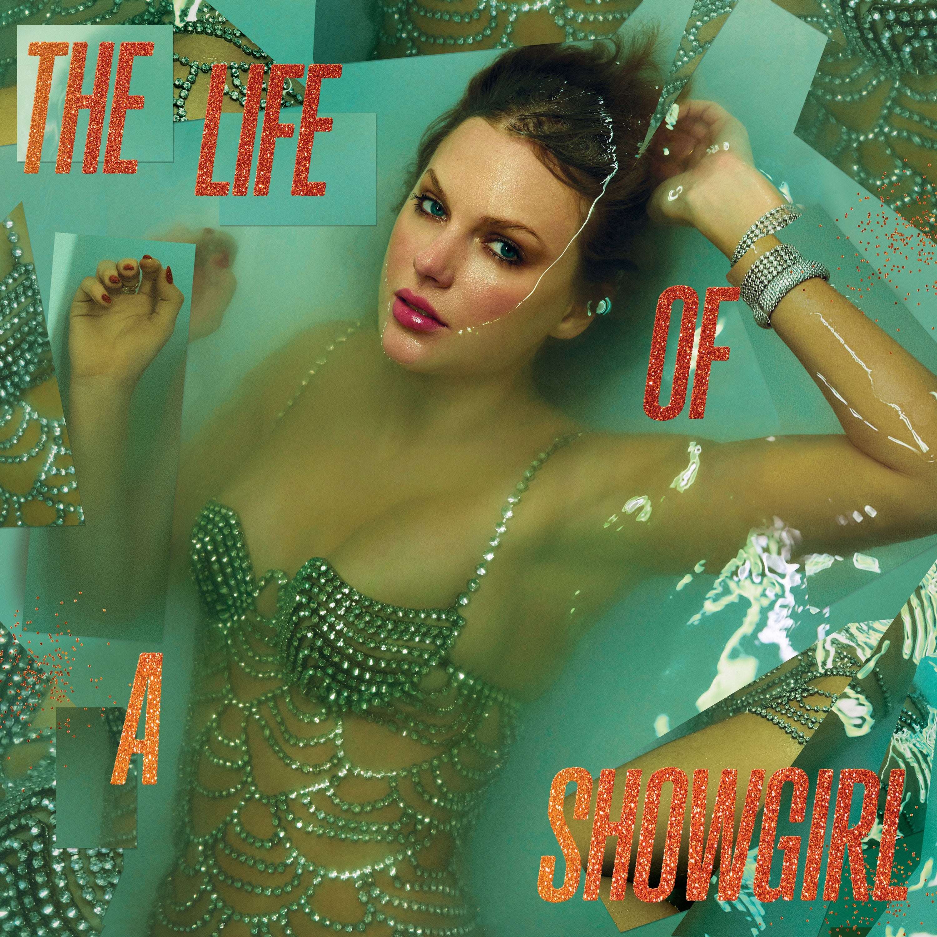 Taylor Swift TS12 – The Life of a Showgirl (Portofino Orange Glitter Vinyl) Pre-order, Ships Late October 2025