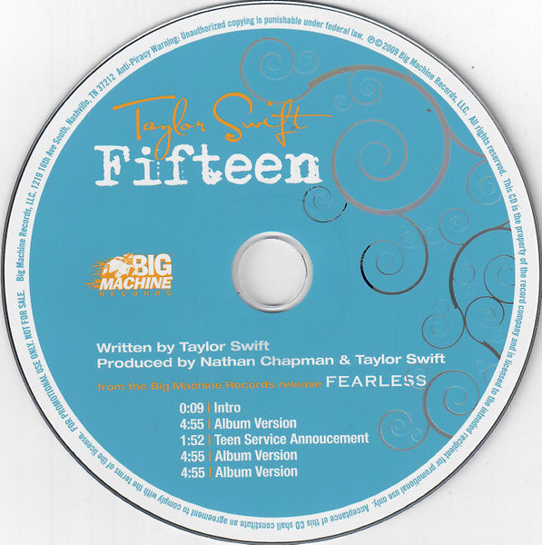 Taylor Swift – Fifteen – CD – image 3
