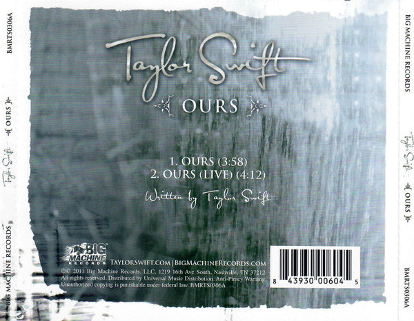 Taylor Swift – Ours – CD – image 2