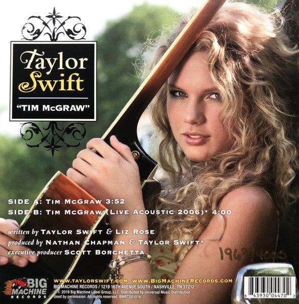 Taylor Swift – Tim McGraw – 7-Inch Vinyl – image 2