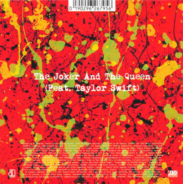 Ed Sheeran Feat. Taylor Swift – The Joker And The Queen – CD – image 2