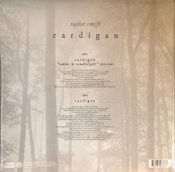 Taylor Swift – Cardigan (Cabin In Candlelight Version) – 12-Inch Vinyl – image 2