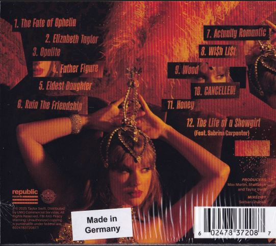 Taylor Swift – The Life Of A Showgirl – CD – image 2