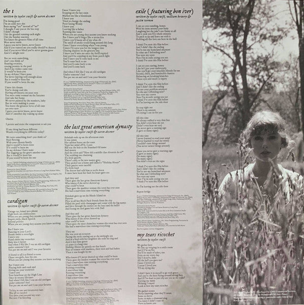 Taylor Swift – Folklore – 2LP Vinyl – image 4