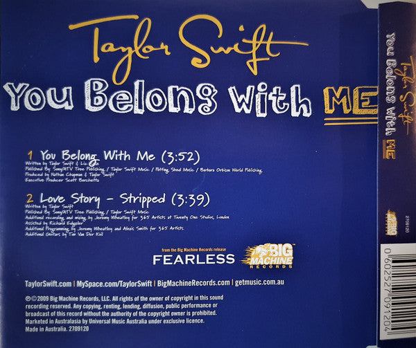 Taylor Swift – You Belong With Me – CD – image 2