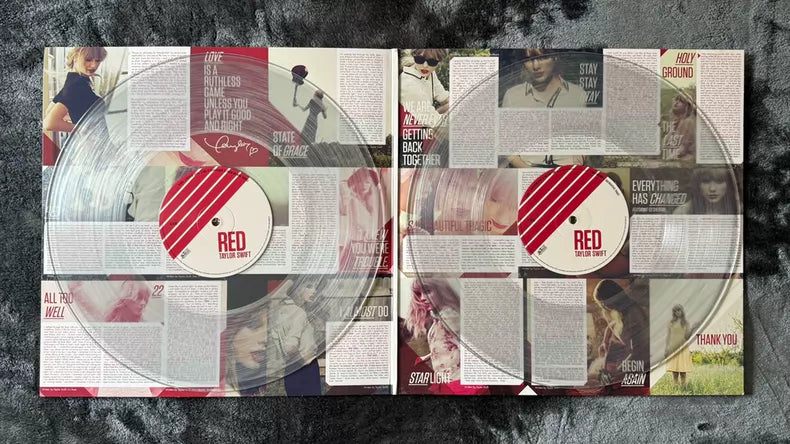 Taylor Swift Red RSD Europe Numbered Clear Vinyl 2LP – Opened
