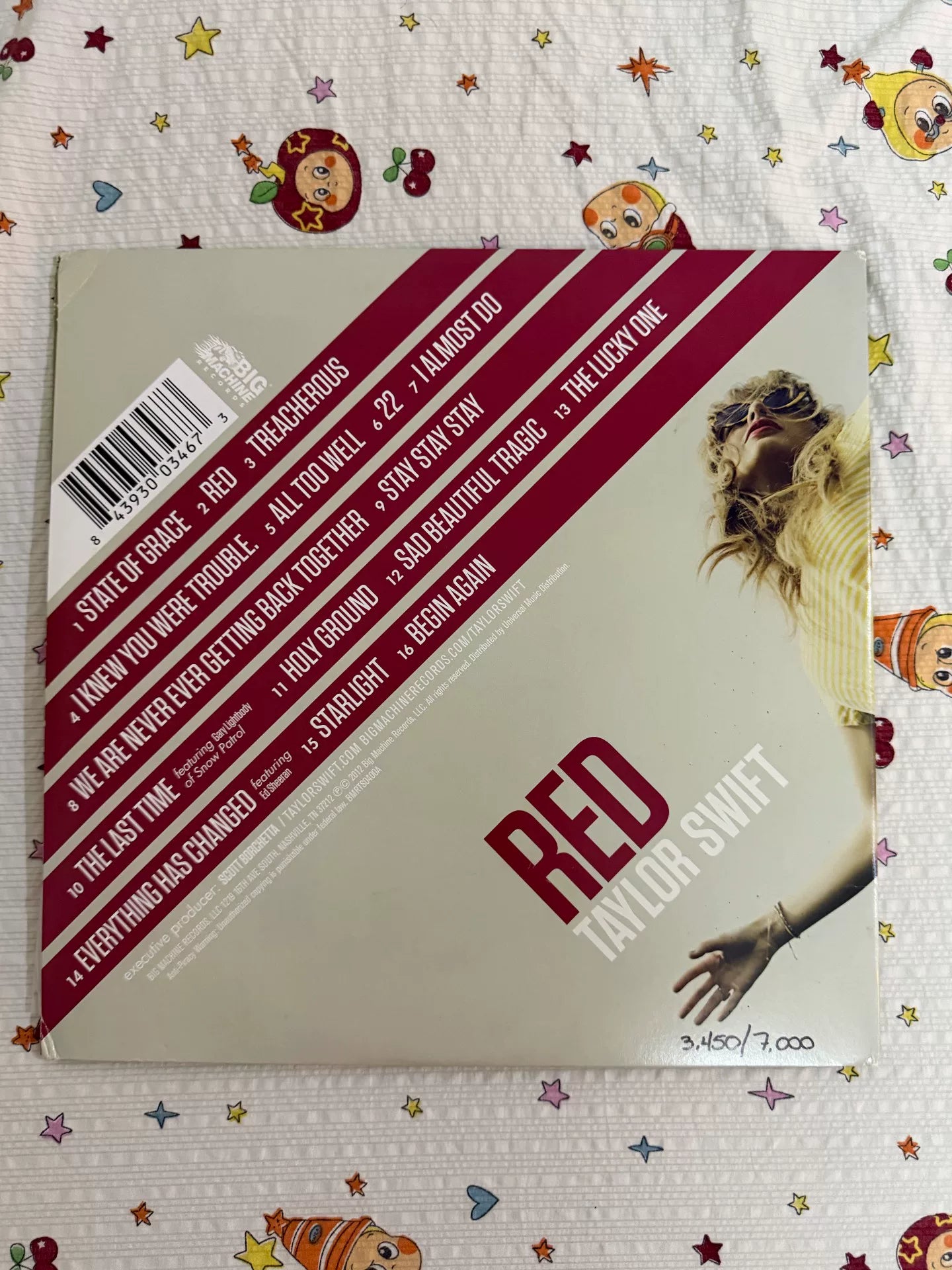 Taylor Swift – Red Numbered 2LP Vinyl