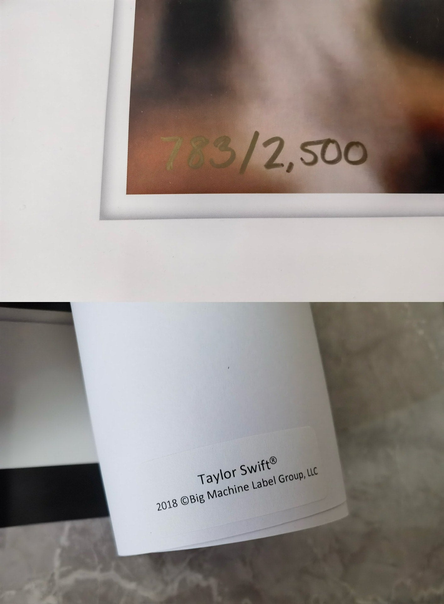 Taylor Swift – Delicate Official Numbered Poster 783/2500