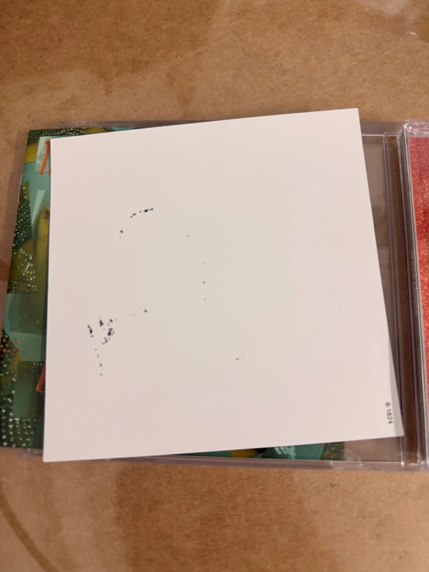 Taylor Swift The Life of a Showgirl Signed CD Version 2 with Signed Card & Sticker