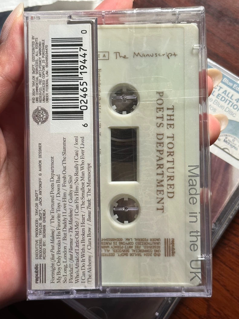 Taylor Swift – The Tortured Poets Department – UK White Cassette