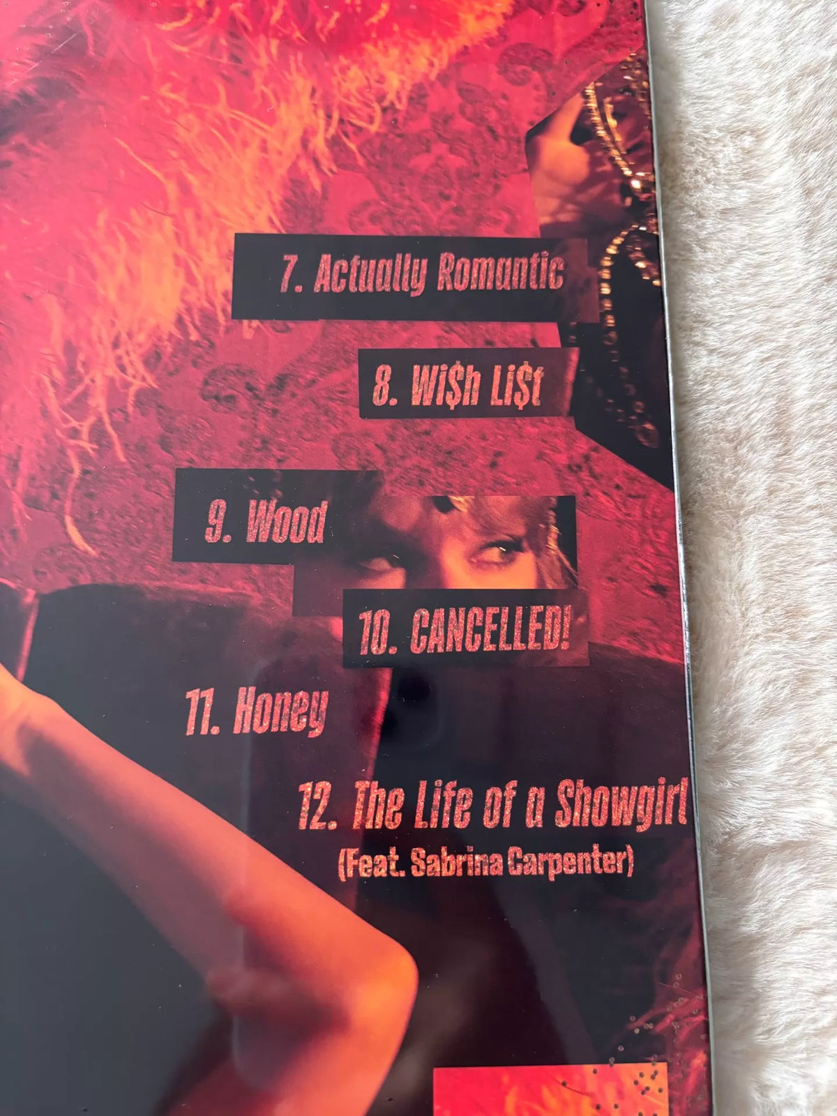 Taylor Swift – The Life of a Showgirl – Portofino Orange Glitter Vinyl, Sealed – detail 6