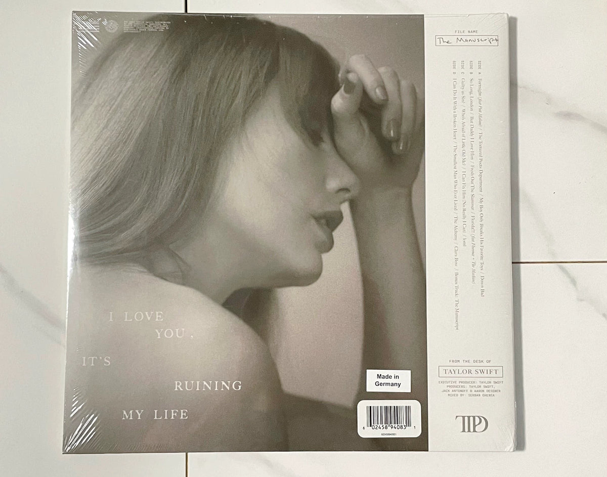Taylor Swift – The Tortured Poets Department – European Clear Vinyl 2LP, Sealed