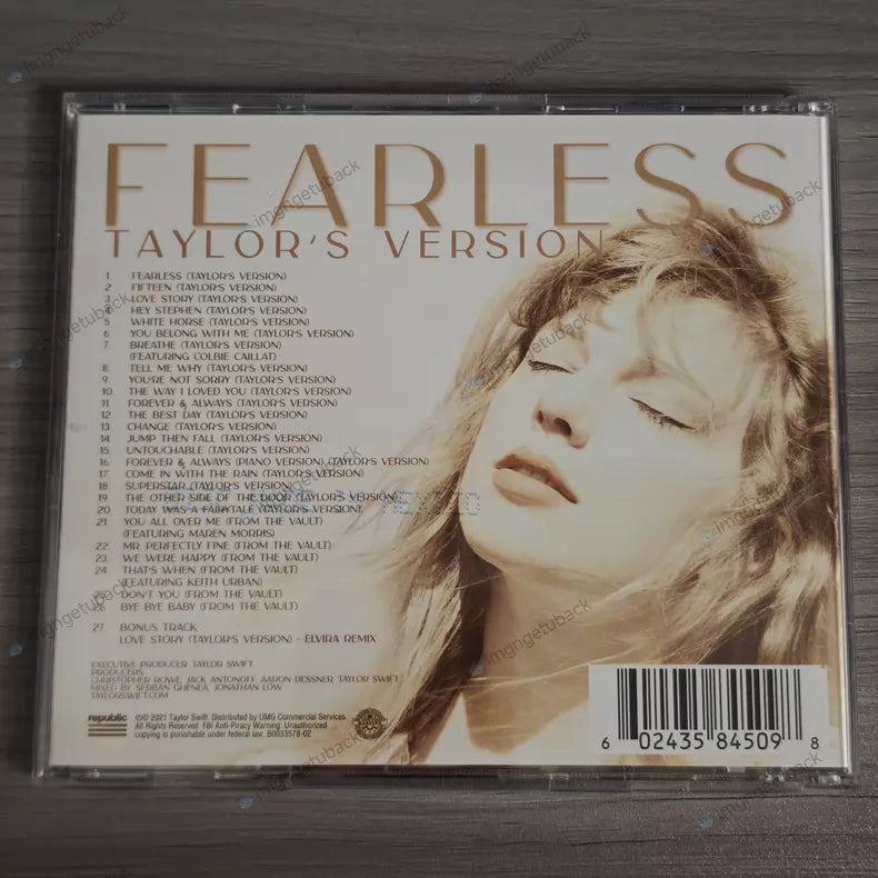 Taylor Swift - Fearless (Taylor's Version) Signed CD - Opened – URVC