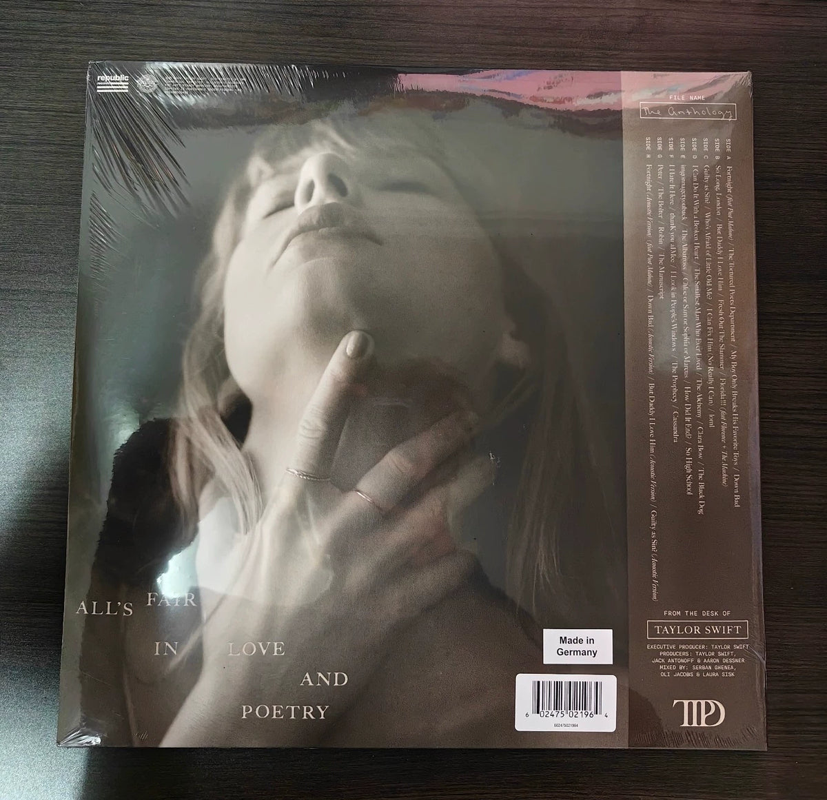 Taylor Swift – The Tortured Poets Department: The Anthology, German-Pressed Coloured Vinyl (4LP) – photo 2
