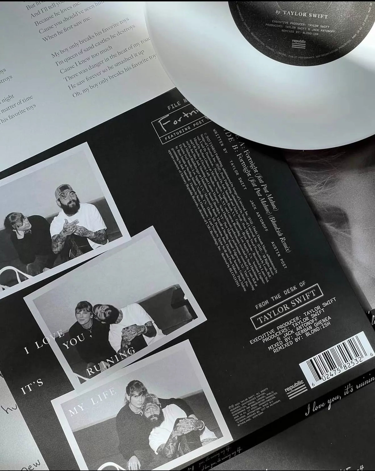 Taylor Swift feat. Post Malone – Fortnight – White Vinyl 7-Inch Single — product detail 7
