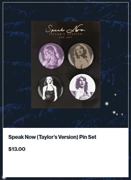 Taylor Swift – Speak Now (Taylor’s Version) Pin Set – photo 1
