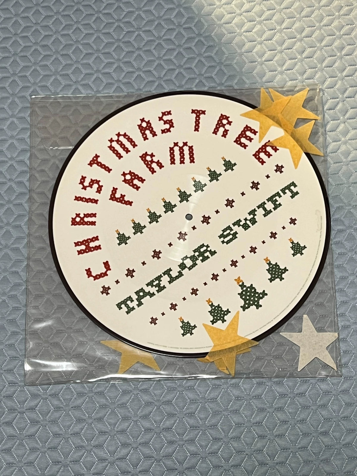 Christmas Tree Farm picture disc – reverse side