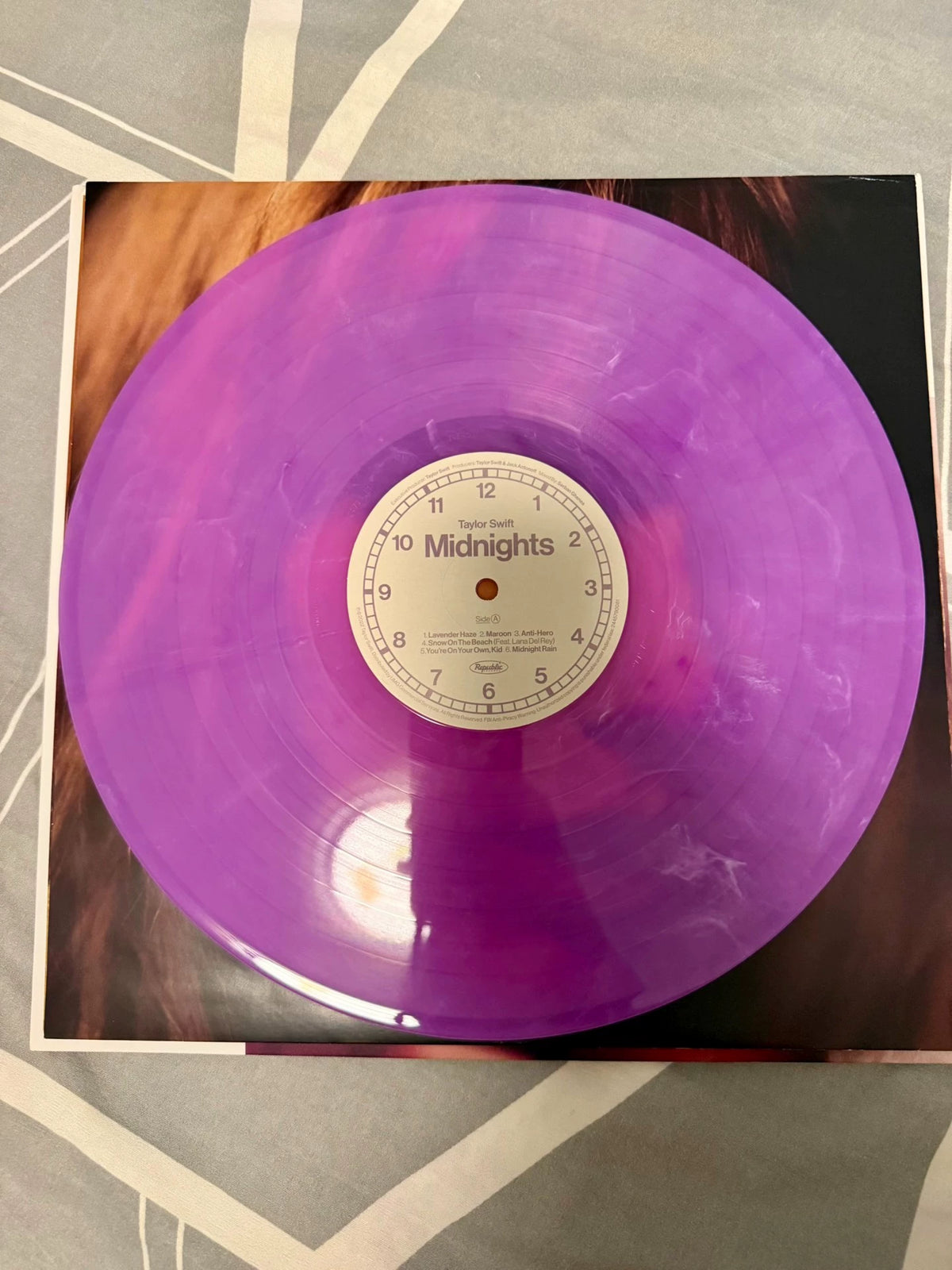 Taylor Swift – Midnights – Love Potion Purple Vinyl LP – actual item photograph 2