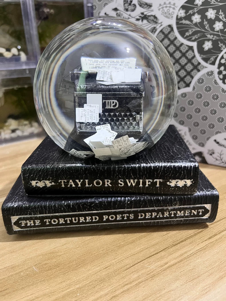 Taylor Swift TTPD Typewriter Snow Globe