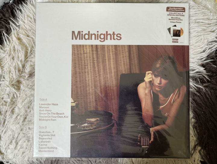 Taylor Swift – Midnights Blood Moon Signed Vinyl