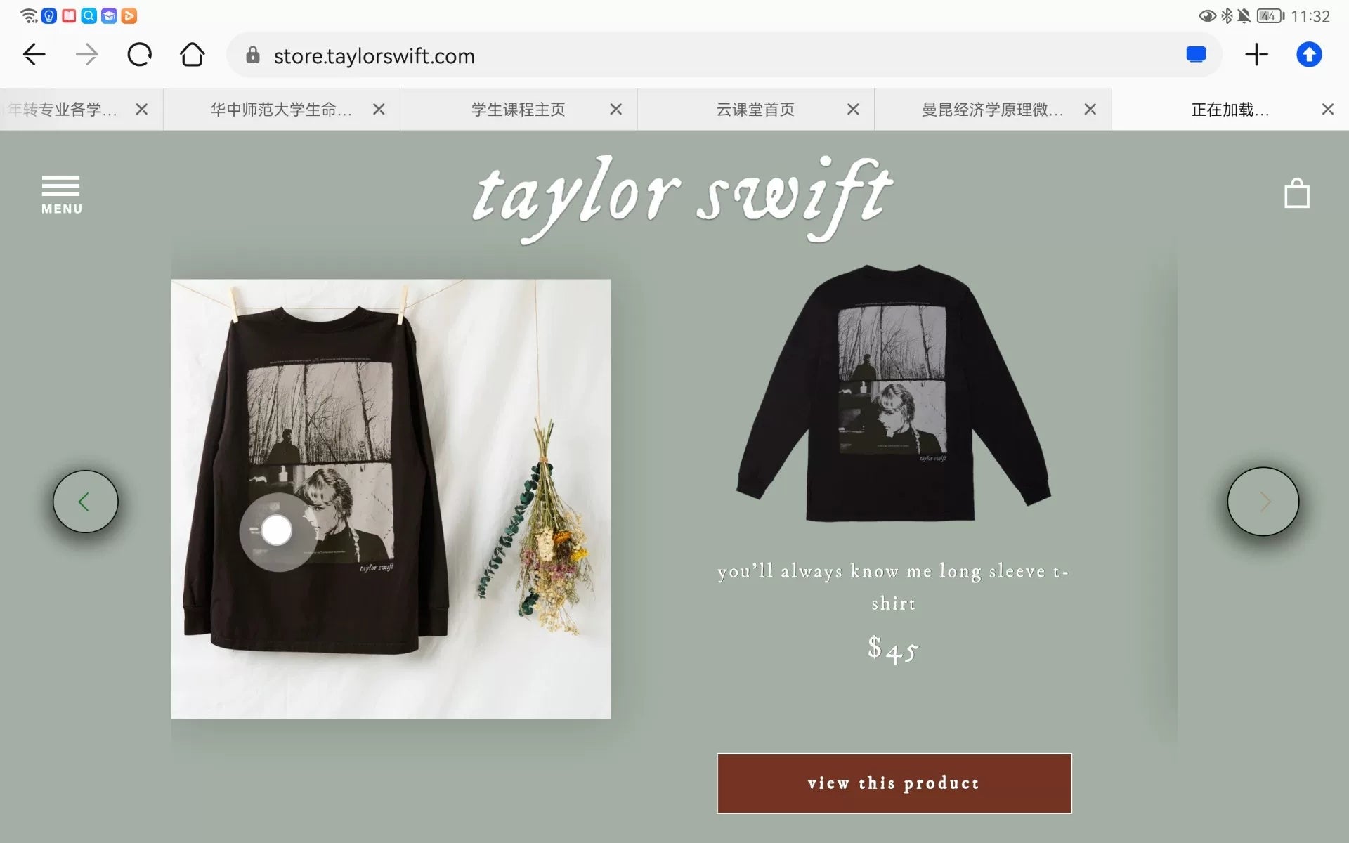 Taylor Swift – Folklore You’ll Always Know Me Long-Sleeve T-Shirt – Size S — detail 3