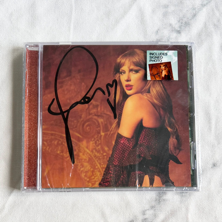 Taylor Swift – The Life of a Showgirl — Signed CD Cover 3, Cracked Case