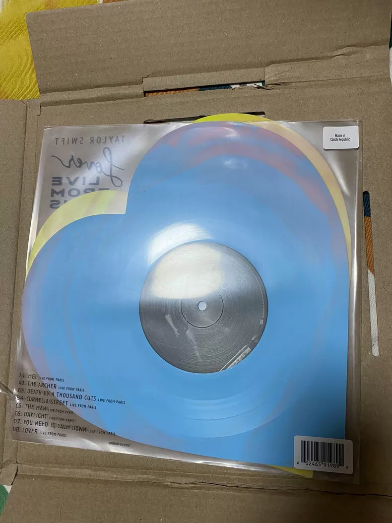 Taylor Swift - Lover (Live From Paris) Heart-Shaped 2LP Vinyl