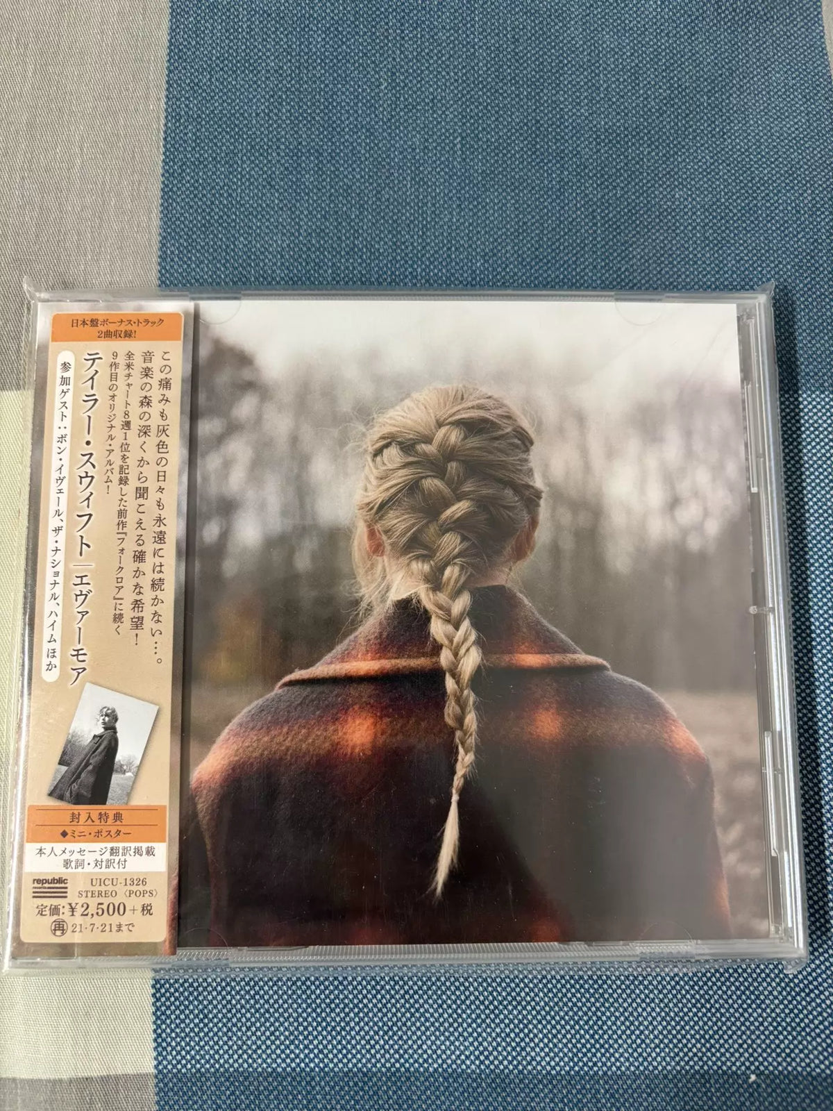 Taylor Swift – Evermore – Japanese CD with OBI and Poster
