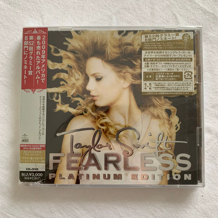 Taylor Swift – Fearless Platinum Edition – Japanese CD + DVD, Worn OBI