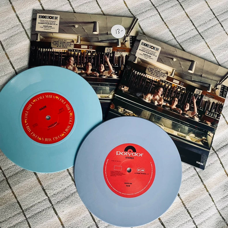 HAIM featuring Taylor Swift – Gasoline – US + European RSD Blue 7-Inch Vinyl Pair