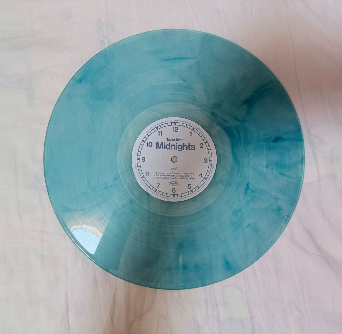 Taylor Swift – Midnights — Moonstone Blue Vinyl, Opened — actual item photo 2
