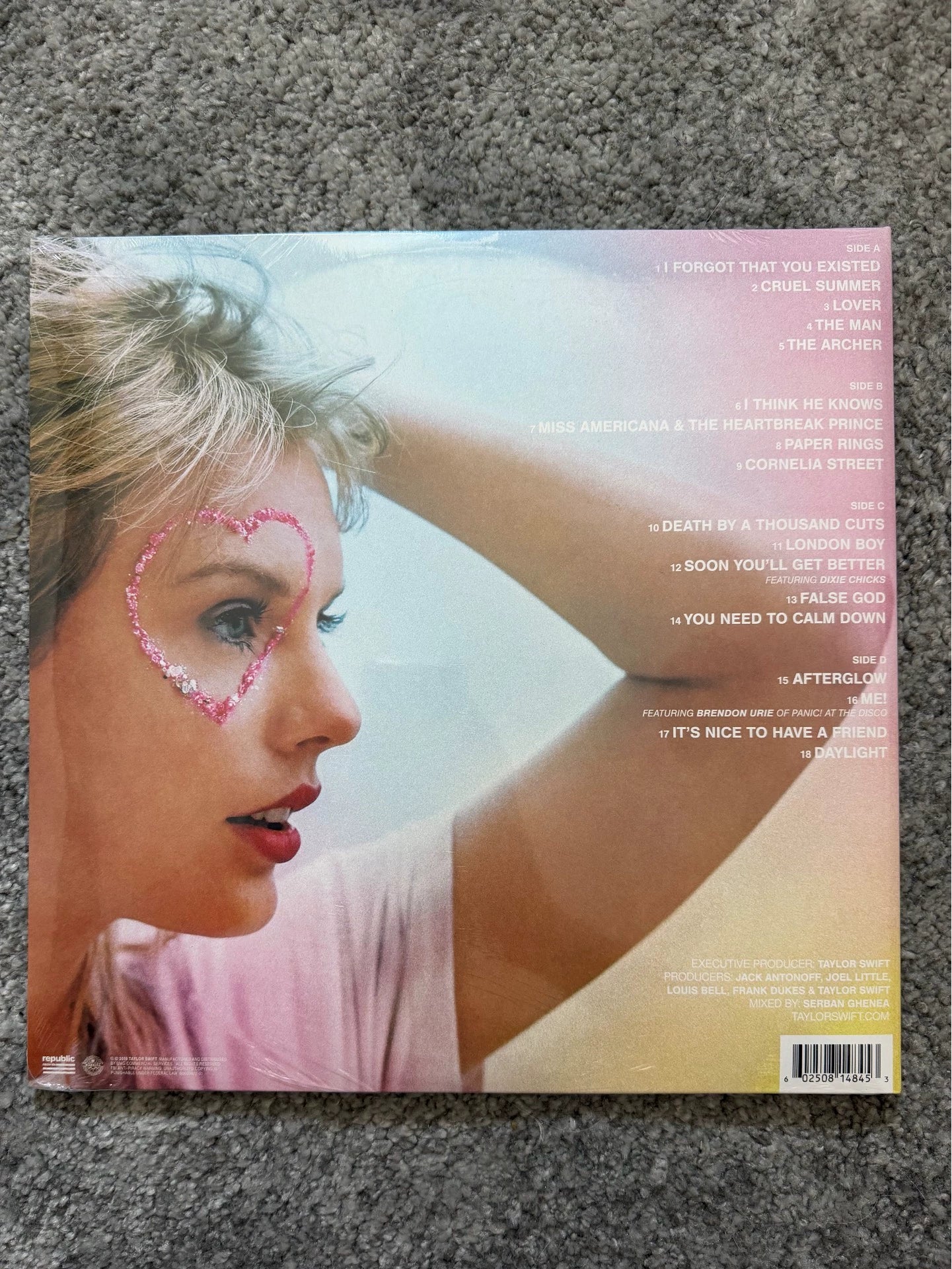 Taylor Swift — Lover Pink & Blue Vinyl 2LP — Sealed — photo 2