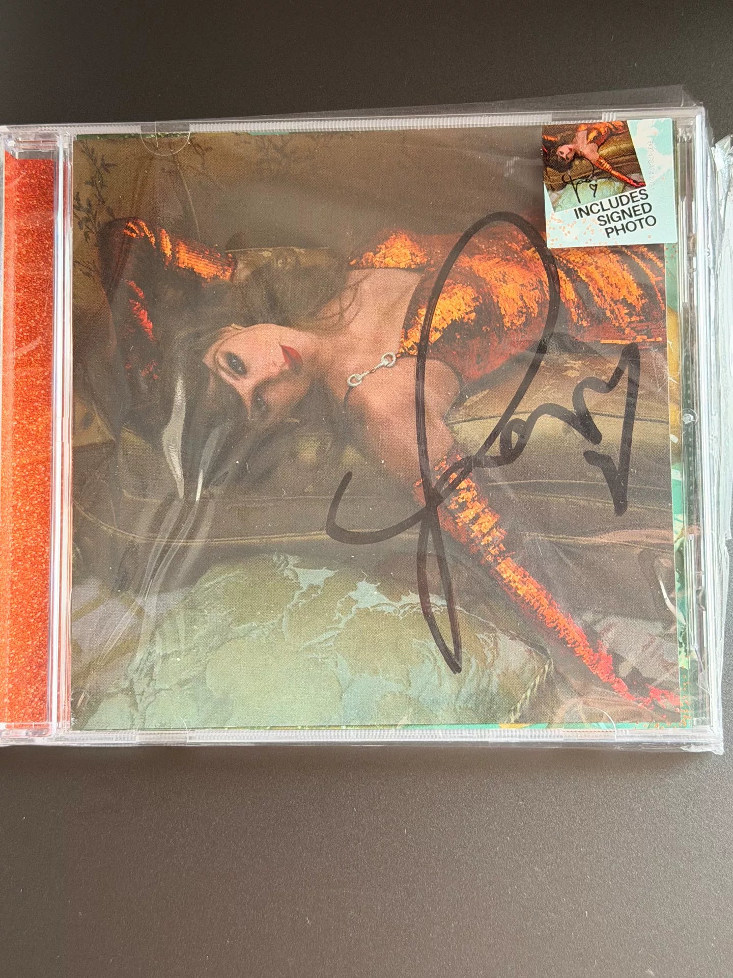 Taylor Swift The Life of a Showgirl Signed CD - Version 2