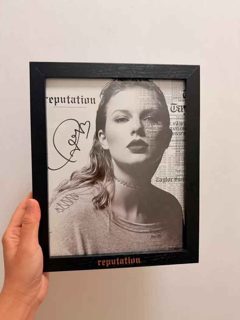 Taylor Swift – reputation Signed VIP Poster with Frame – actual product photo 1