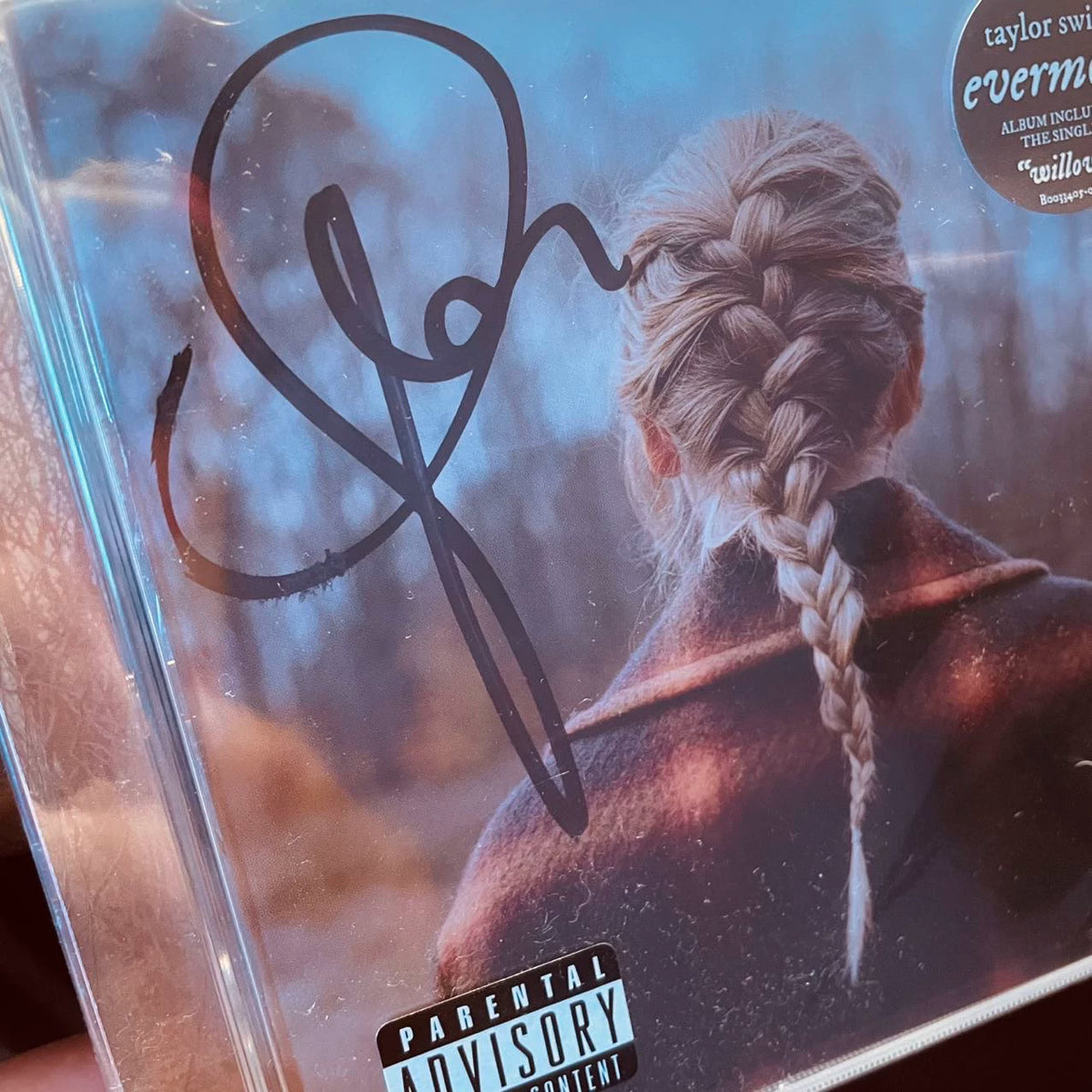 Taylor Swift – evermore — Signed CD, Sealed — actual item photo 2
