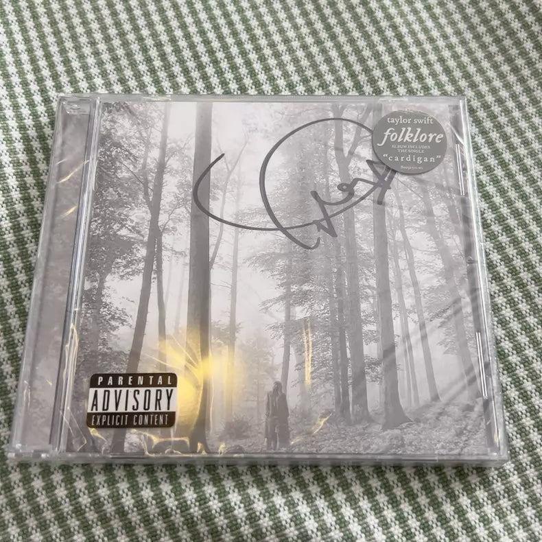 Taylor Swift – folklore Signed CD with Heart Signature