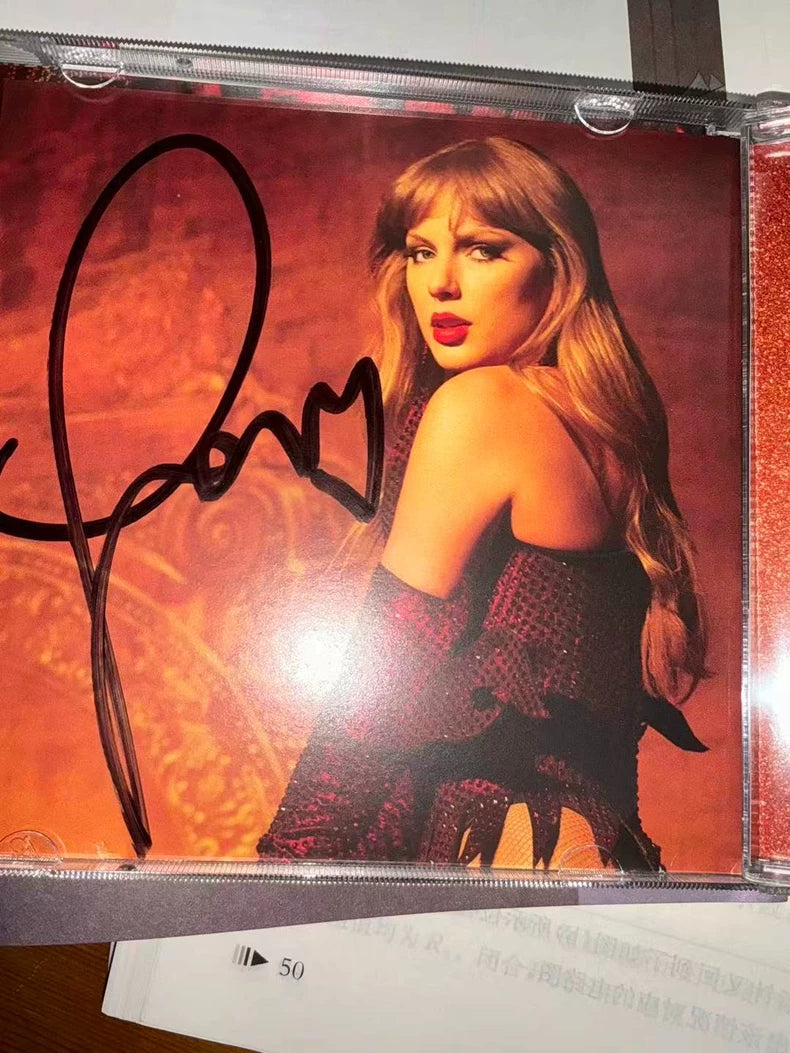 Taylor Swift – The Life of a Showgirl Signed CD – Official Flaws, P4 Bonus – actual product photo 2