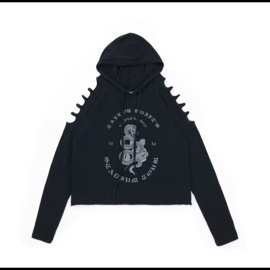 Taylor Swift — reputation Official Hooded Long-Sleeve Top — Pre-Owned — photo 5