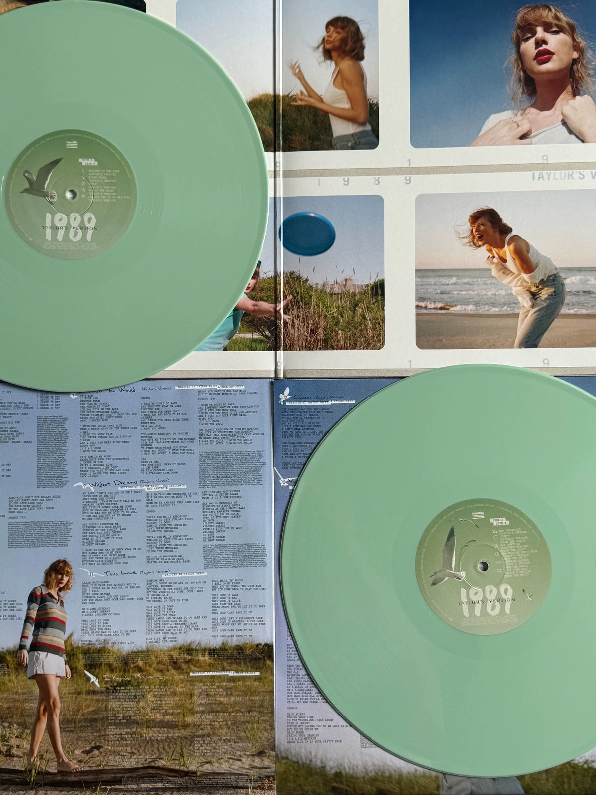 Taylor Swift – 1989 (Taylor’s Version) – Aquamarine Green 2LP – actual item photograph 4