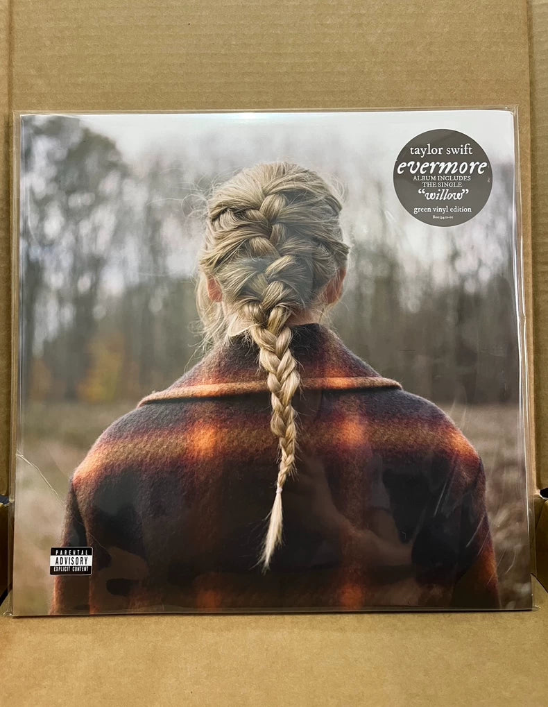 Taylor Swift – Evermore – Translucent Green Vinyl 2LP – Opened