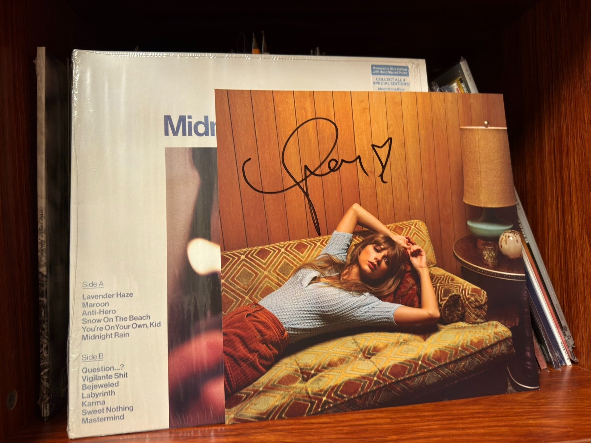 Taylor Swift – Midnights Moonstone Blue Signed Vinyl