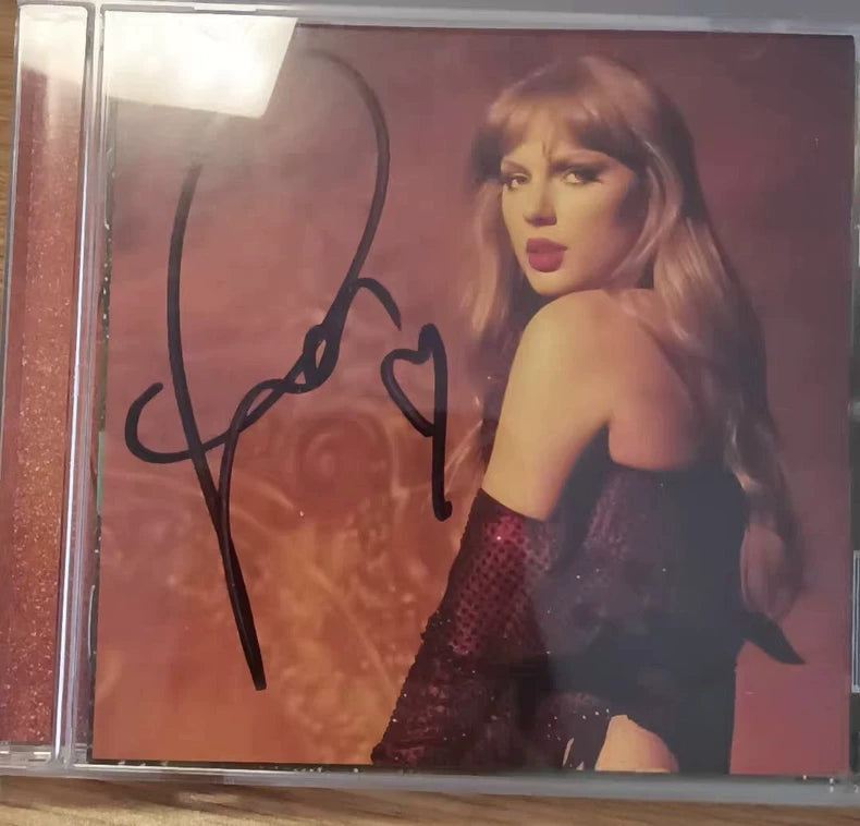Taylor Swift – The Life of a Showgirl Version 3 CD + folklore Signed CD Bundle – actual product photo 2