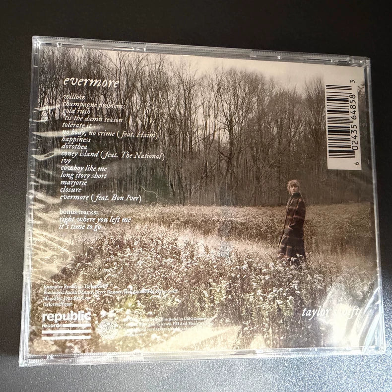 Taylor Swift – evermore Signed CD (Sealed) – actual product photo 2
