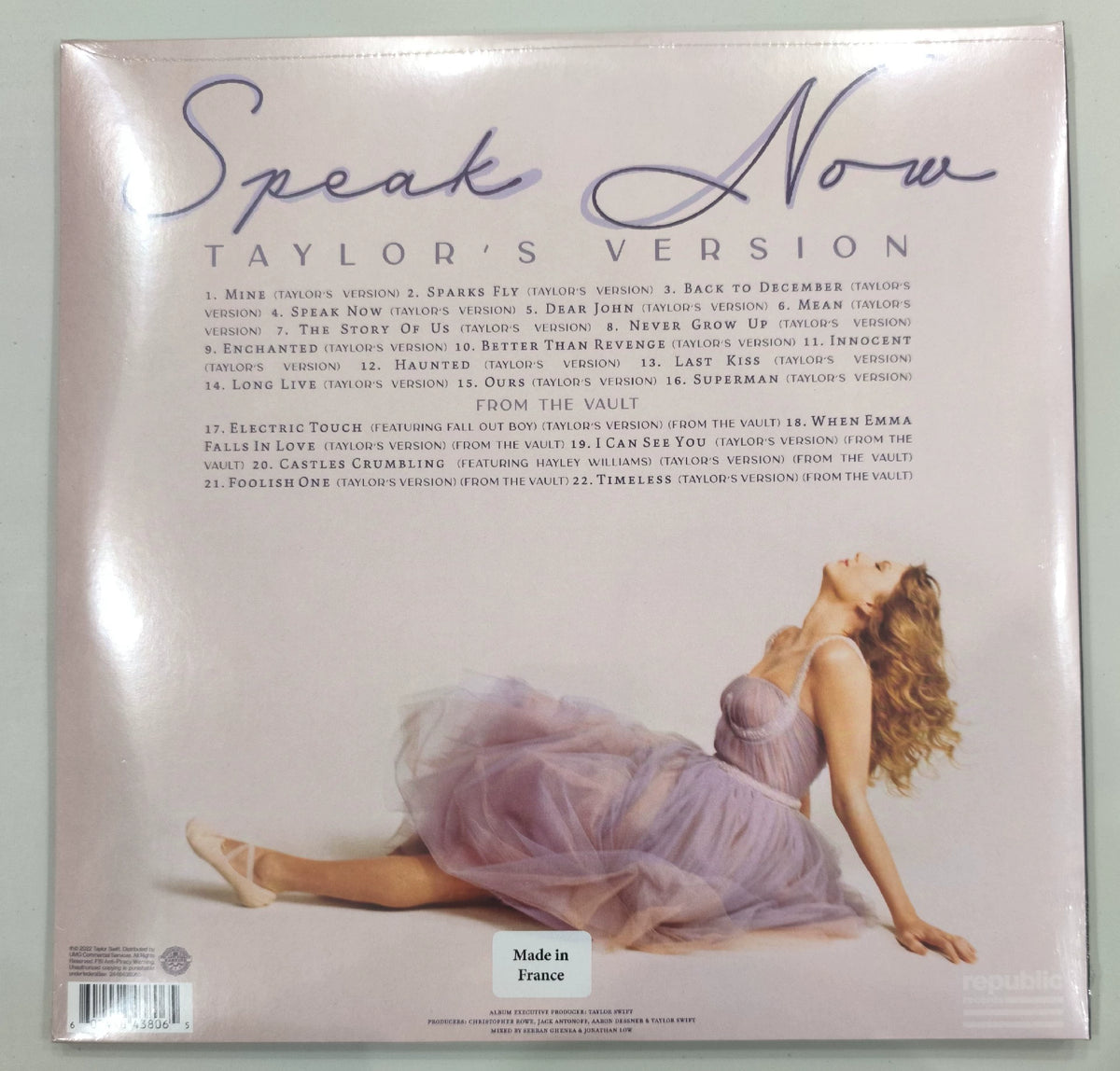 Taylor Swift – Speak Now (Taylor’s Version) – Violet Marbled 3LP – actual item photograph 3